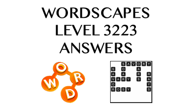 Wordscapes Level 3223 Answers