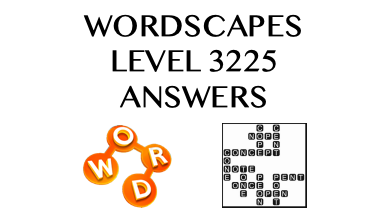 Wordscapes Level 3225 Answers