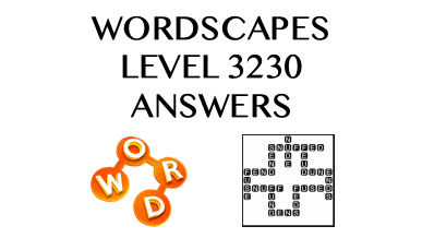 Wordscapes Level 3230 Answers