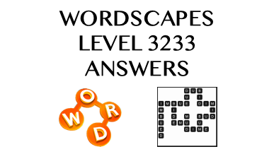 Wordscapes Level 3233 Answers