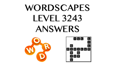 Wordscapes Level 3243 Answers