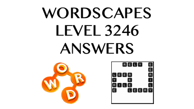 Wordscapes Level 3246 Answers