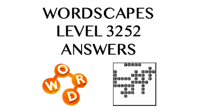 Wordscapes Level 3252 Answers