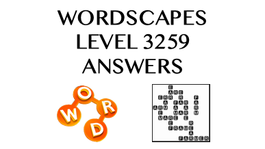 Wordscapes Level 3259 Answers