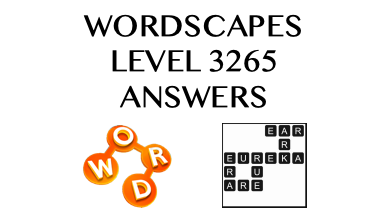 Wordscapes Level 3265 Answers