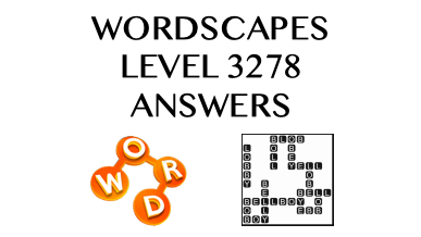 Wordscapes Level 3278 Answers