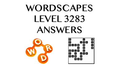 Wordscapes Level 3283 Answers