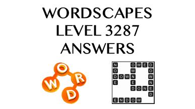 Wordscapes Level 3287 Answers