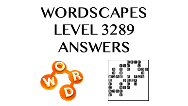 Wordscapes Level 3289 Answers