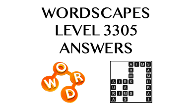 Wordscapes Level 3305 Answers