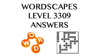 Wordscapes Level 3309 Answers