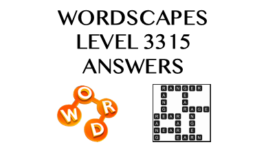 Wordscapes Level 3315 Answers