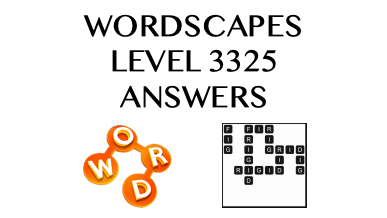 Wordscapes Level 3325 Answers