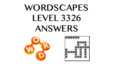 Wordscapes Level 3326 Answers