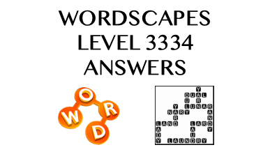 Wordscapes Level 3334 Answers