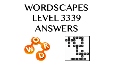 Wordscapes Level 3339 Answers