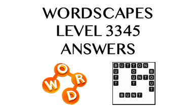 Wordscapes Level 3345 Answers