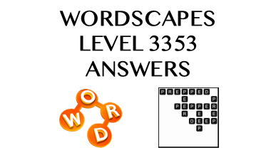 Wordscapes Level 3353 Answers