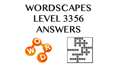 Wordscapes Level 3356 Answers