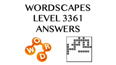 Wordscapes Level 3361 Answers