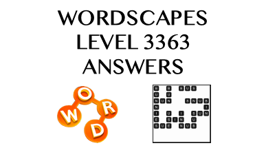 Wordscapes Level 3363 Answers