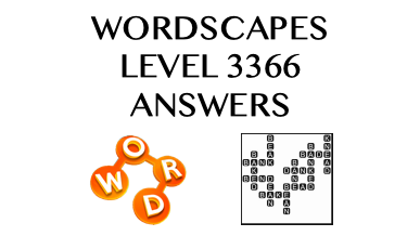 Wordscapes Level 3366 Answers