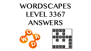 Wordscapes Level 3367 Answers