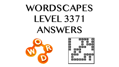 Wordscapes Level 3371 Answers