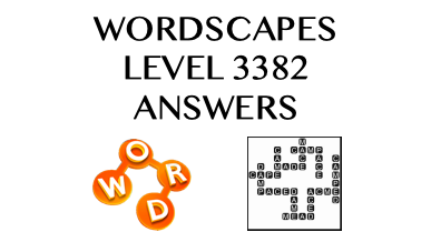 Wordscapes Level 3382 Answers