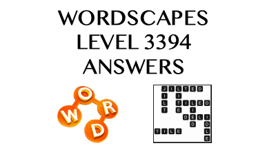 Wordscapes Level 3394 Answers