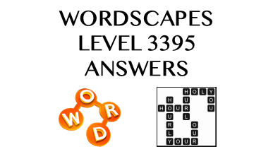 Wordscapes Level 3395 Answers