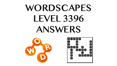 Wordscapes Level 3396 Answers