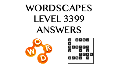 Wordscapes Level 3399 Answers