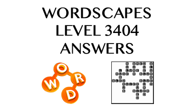 Wordscapes Level 3404 Answers