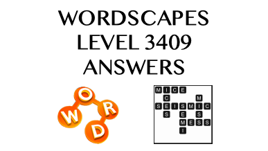 Wordscapes Level 3409 Answers