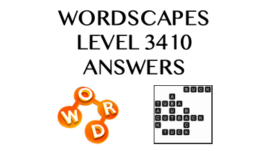 Wordscapes Level 3410 Answers