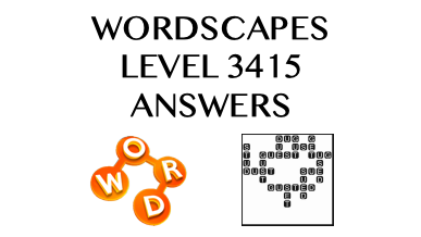 Wordscapes Level 3415 Answers