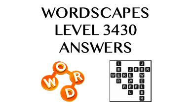 Wordscapes Level 3430 Answers