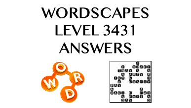 Wordscapes Level 3431 Answers