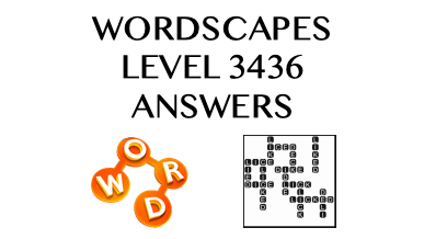 Wordscapes Level 3436 Answers