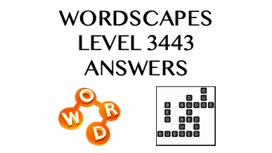 Wordscapes Level 3443 Answers