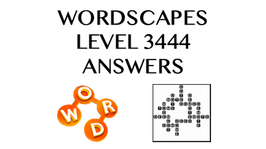 Wordscapes Level 3444 Answers