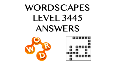 Wordscapes Level 3445 Answers