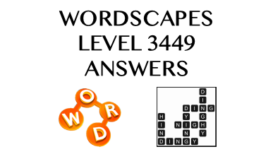 Wordscapes Level 3449 Answers