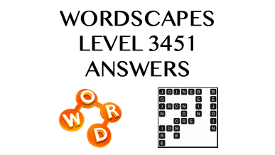 Wordscapes Level 3451 Answers