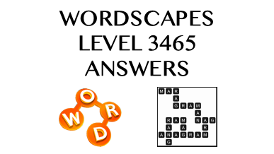 Wordscapes Level 3465 Answers