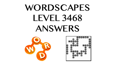 Wordscapes Level 3468 Answers