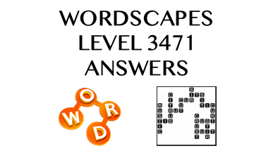 Wordscapes Level 3471 Answers