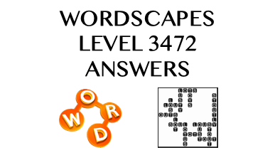 Wordscapes Level 3472 Answers