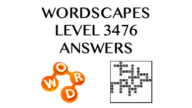 Wordscapes Level 3476 Answers